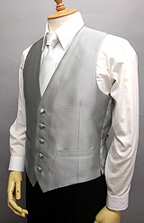 シルバー光沢ベスト